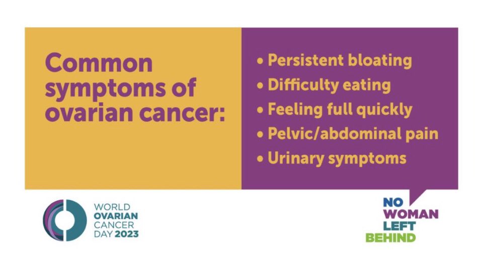 May 8 - World Ovarian Cancer Day
#WOCD2023 
#NoWomanLeftBehind 
@NHSGGC 
@GGCREALMED 
@theAGNC 
@Beatson_Charity 
@UKCGG 
@UKONSmember