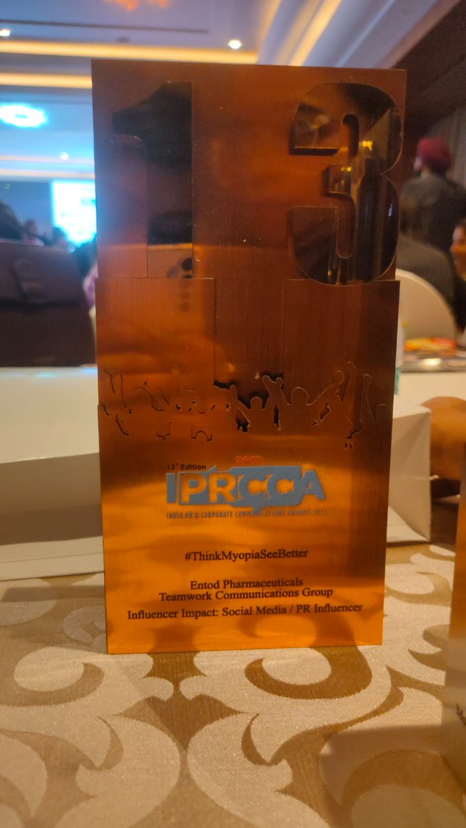 EntodPharma's tweet photo. ENTOD’s Myopia Awareness Campaign #ThinkMyopiaSeeBetter carried out on the occasion of National Myopia Week (14 - 20 November 2022) has won the prestigious IPRCC awards 2023 in the Influencer impact category.

#ThinkMyopiaSeeBetter #myopiaawareness #entodpharma #myatro https://t.co/g15DlOpGsh