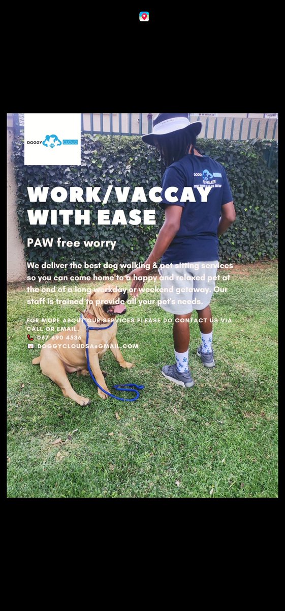 KingT_Sibeko's tweet photo. Just Incase You Don't Know About Doggy Cloud..

Please Do Give Us A Call For Any Dog Behavioral Problems You Are Currently Facing.

Spread The Word, It Will Mean A Lot. https://t.co/7KRDRf68jb