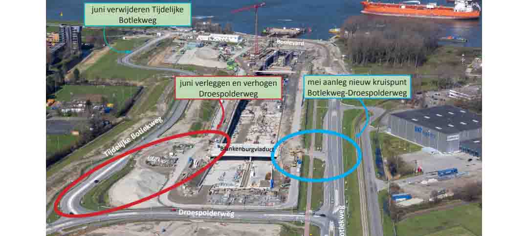 Voor de bouw van de #Blankenburgverbinding zijn de wegen rondom de bouwplaats van de #Maasdeltatunnel tijdelijk aangepast. Bekijk hier wat er wanneer is afgesloten: bizhm.nl/afsluitingen-b…
