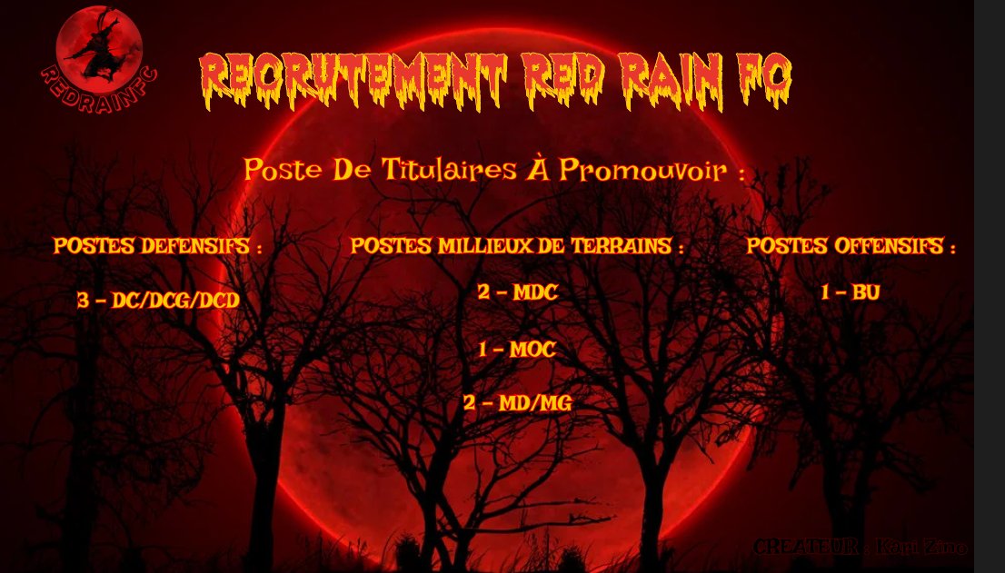 Redrain FC Off tweet media