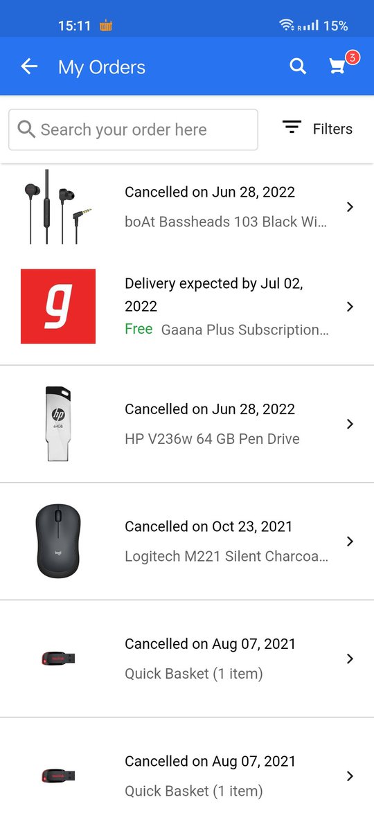 harshitxx's tweet photo. @Flipkart @flipkartsupport @_Kalyan_K  I'm not able to make any purchases via Flipkart as all my orders keep getting cancelled. Initially it goes on hold for some time and gets cancelled eventually. I've raised this issue many times but Flipkart is not able to resolve this. https://t.co/4RaevjQC5k