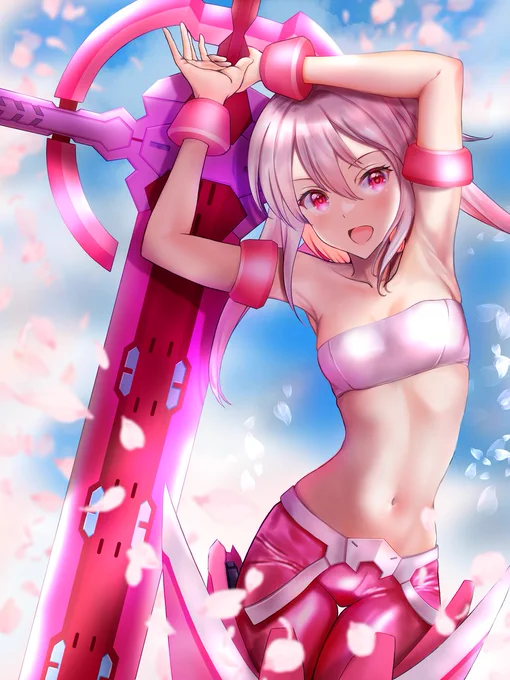 桜夜露  #ARTstreet #MediBang #桜 #アリス・ギア・アイギス #アリスギアお絵かき #アリスギアEX #比良坂夜露
