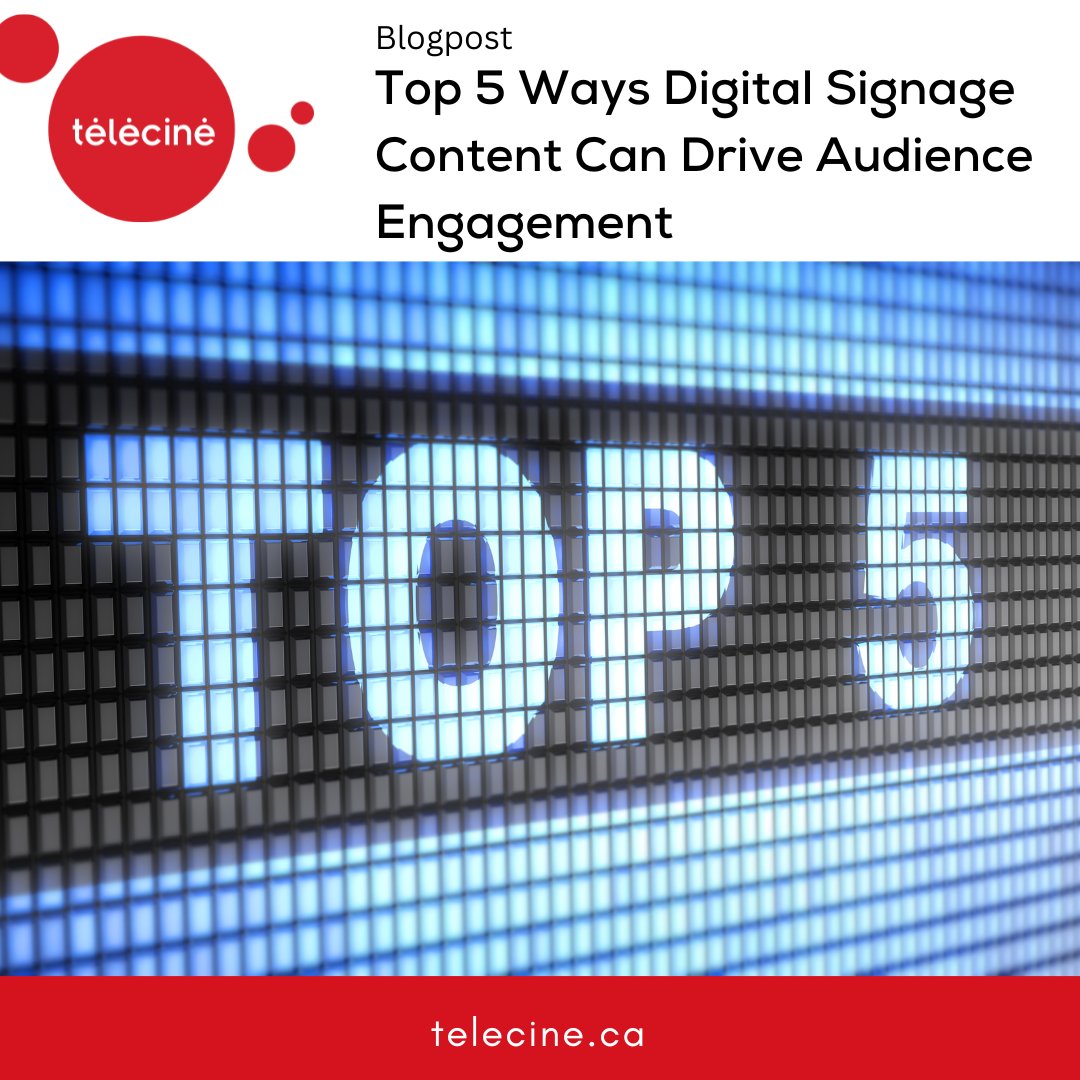 Content is the most important part of #digitalsignage because it drives engagement and interaction with the audience. Read our blog post for tips.  ow.ly/pq4l50OhGIf

#AllAboutContent #DigitalSignageContent #DigitalSignageTools #RetailDigitalSignage