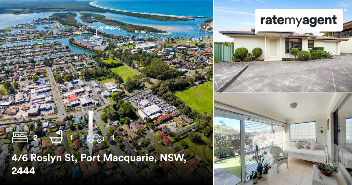 🛌 2 🛀 1 🚘 1
📍 4/6 Roslyn St, Port Macquarie, NSW, 2444

My latest listing on #RateMyAgent.

rma.reviews/uMkPMeNkgsKo

...
#ratemyagent #realestate #Belle_Property_Port_Macquarie