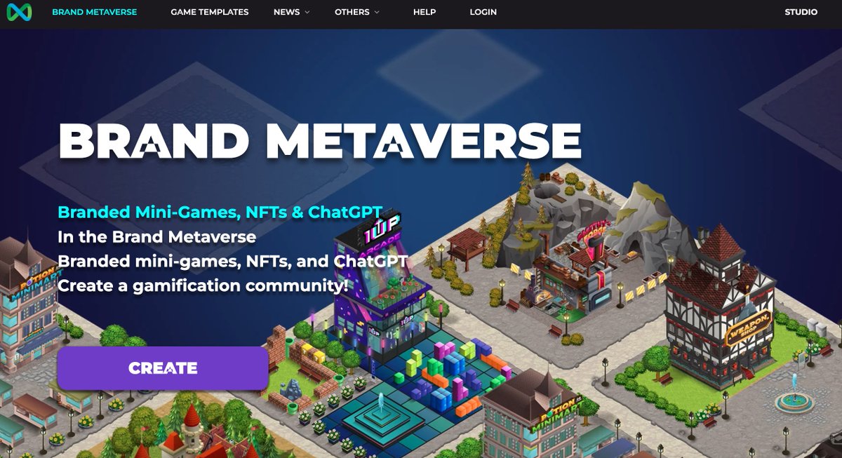 Did you see our new look of website?
#brandgames
#NFT 
#ChatGPT 
Build your own brand metaverse with games, NFT vouchers, custom-ChatGPT!

ChatGPT features are coming soon.