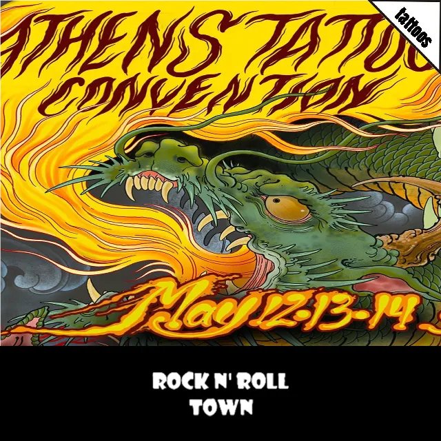 RockNRollTown's tweet photo. 💉 Πιστό στο καθιερωμένο του ραντεβού το Athens Tattoo Convention 💉 επιστρέφει 📍! 🔜

▶️ https://t.co/AZUCuXEd6P

#RnRT #Towners #Tattoos #15thAthensTattooConvention #AthensTattooConvention #AthensTattoo #Convention #Event #Tattoo #Ink #TattoosFans #Rock #Metal #Music #BeThere https://t.co/zkIjSpAQuW