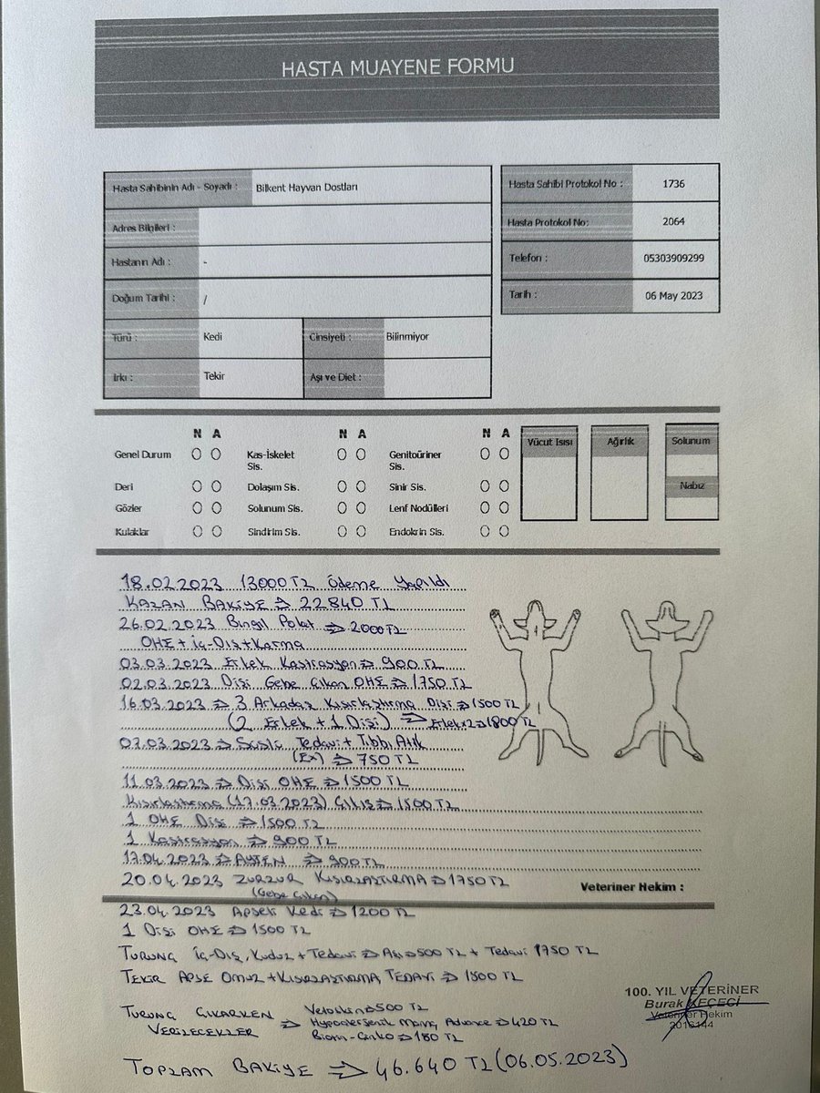 🐱 MART-NİSAN RAPORU VE BORCUMUZ 🐶

Oldukça yoğun iki ay geçirdik. Bu süreçte beslemelerde, veteriner işlerinde, masraflarda bize destek olan herkese teşekkür ederiz 🐾 Son fotoğraftaki dökümde gördüğünüz üzere borcumuz oldukça birikti.

#bilkent