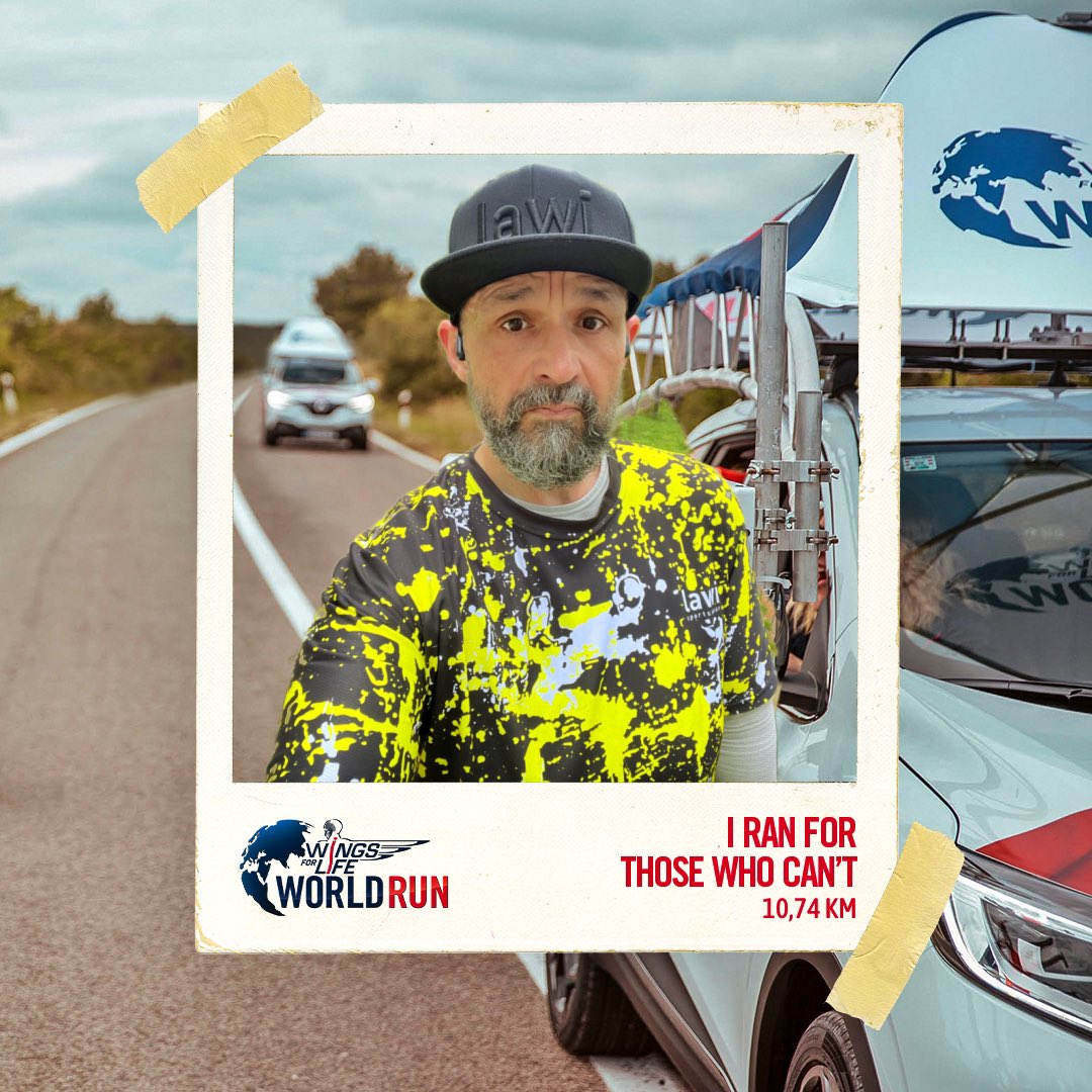 MarekRunning's tweet photo. Wings for Life World Run - běžíme pro ty, kteří nemohou... Tak mě Catcher Car dostihl na 10,7km...
#wflworldrun #wingsforlife https://t.co/Vj5pM9EOw2