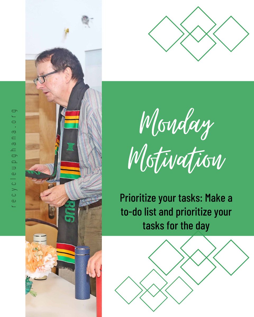 RecycleUpGhana's tweet image. Maximizing Productivity: Learn How to Prioritize Tasks for a More Efficient Workday

#motivationmonday #productivity #freshweek #recycleupghana
