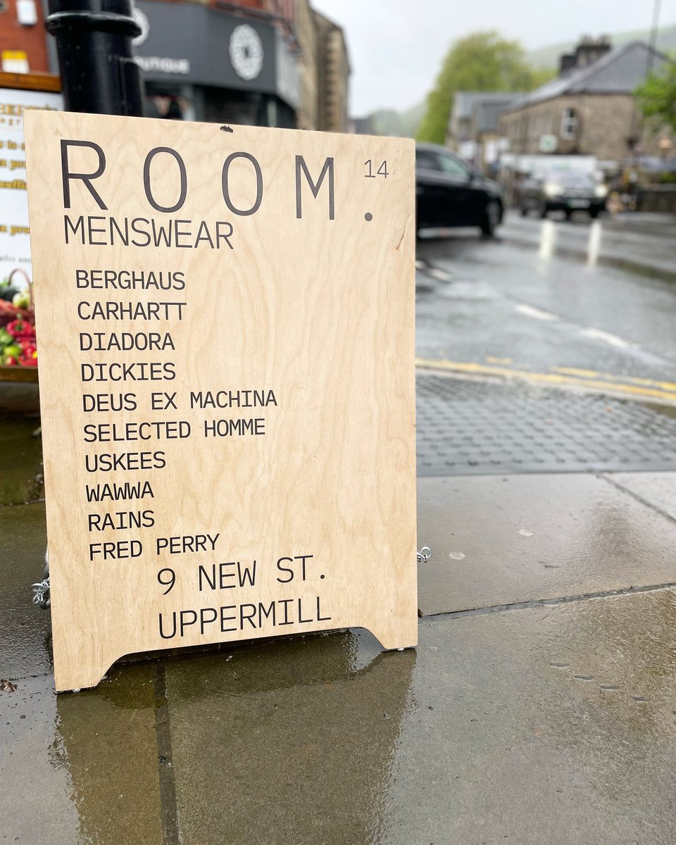 room14menswear's tweet photo. B U S I N E S S / A S / U S U A L
Good morning from a slightly damp Uppermill. A short & sweet one today, 11-4pm. Drop by a dust off that Coronation hangover…
https://t.co/gZVv6BC2nX
#room14 #menswear #mensfashion #onlineshopping #shopsmall #shoplocal https://t.co/WfEu7lNiQK