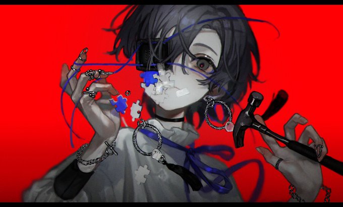 「chain handcuffs」 illustration images(Latest)