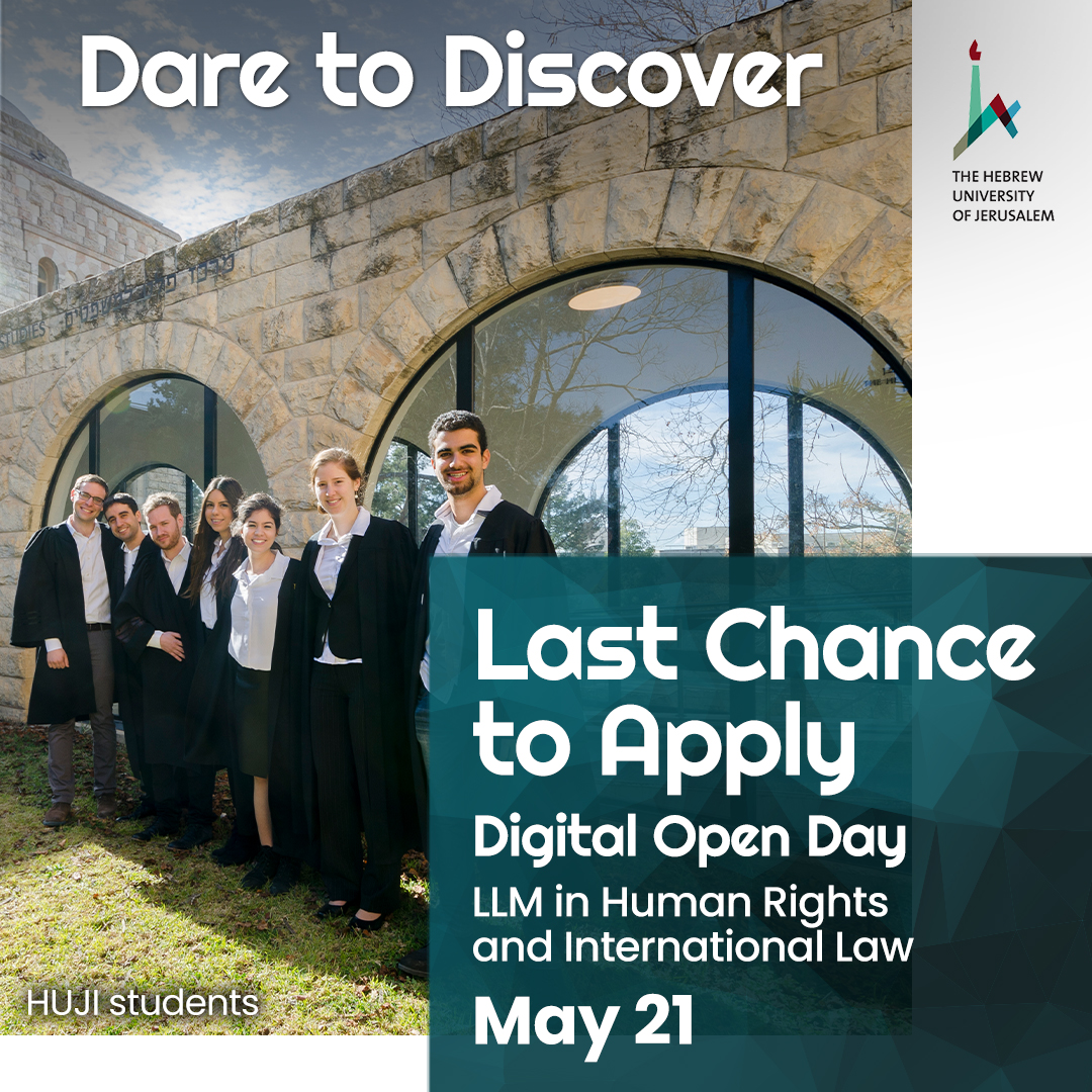 LLM in Human Rights and International Law⚖️- Join our Digital Open Day to International Graduate and Postgraduate Programs on May 21 at 6 pm ❗.
Book my place&gt;&gt; lnkd.in/et2_XUKd