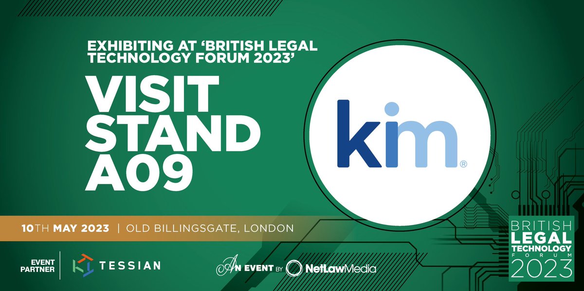We're looking forward to the British Legal Technology Forum on Wednesday! We'll be at stand A09 talking all things document automation, document generation, data capture and how Kim Document can help your organization @netlawmedia #BLTF2023 #LegalTech #LegalIT