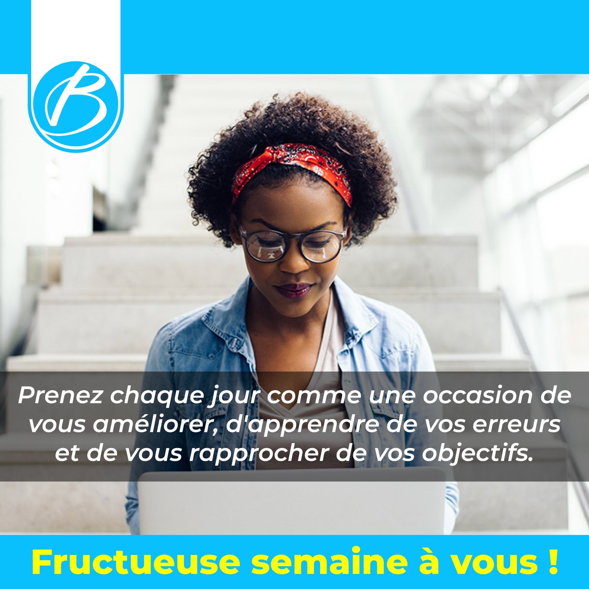 BriscomBF's tweet photo. Nous vous souhaitons une excellente semaine.
Bonne reprise à vous ! 🤗
#briscom, la com au bout du clic ! https://t.co/Fwn6CtT7wy