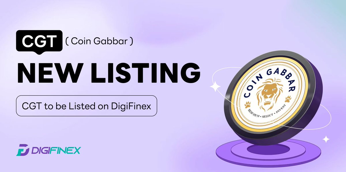 DigiFinex's tweet photo. 💥NEW $10,000 $CGT Airdrop is #available for RT &amp; Follow @coin_gabbar
 
⏰Trade Opening: May 22nd, 2023 9:00 (UTC)
📈To Trade: https://t.co/zntUGUuxCM

💥Gleam Task: https://t.co/BSqCty7NOh
🧐Details: https://t.co/UTYnJaIUBv
#CGT #tokens #Crypto #CryptocurrencyMarket 
(1/3) https://t.co/By8xty63lG