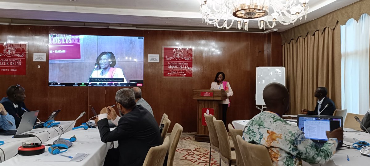 FCBD_Habitat's tweet photo. El simposio #MAVA en Dakar ha sido organizado por MAVA, @prcmarine y @BacomabFund. En la imagen, Charlotte Karibouye @Ch_Karibuhoye, responsable de Alianzas Estratégicas y directora del Programa para África Occidental de #mavafoundation, durante su intervención de apertura. https://t.co/Yzzf1NhaaX