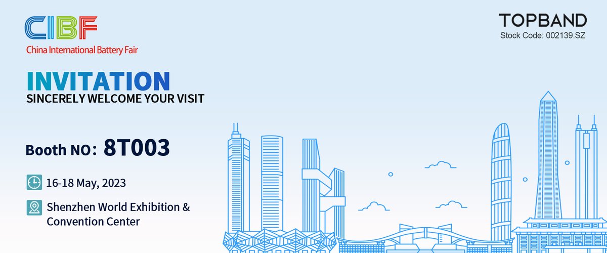 TBattery's tweet photo. #HereWeAre, in #China
📢： CIBF 2023
📍： Booth 8T003, Hall 8, Shenzhen World Exhibition &amp; Convention Center
📆 ：May 16-18, 2023 https://t.co/9mTFtiggwa