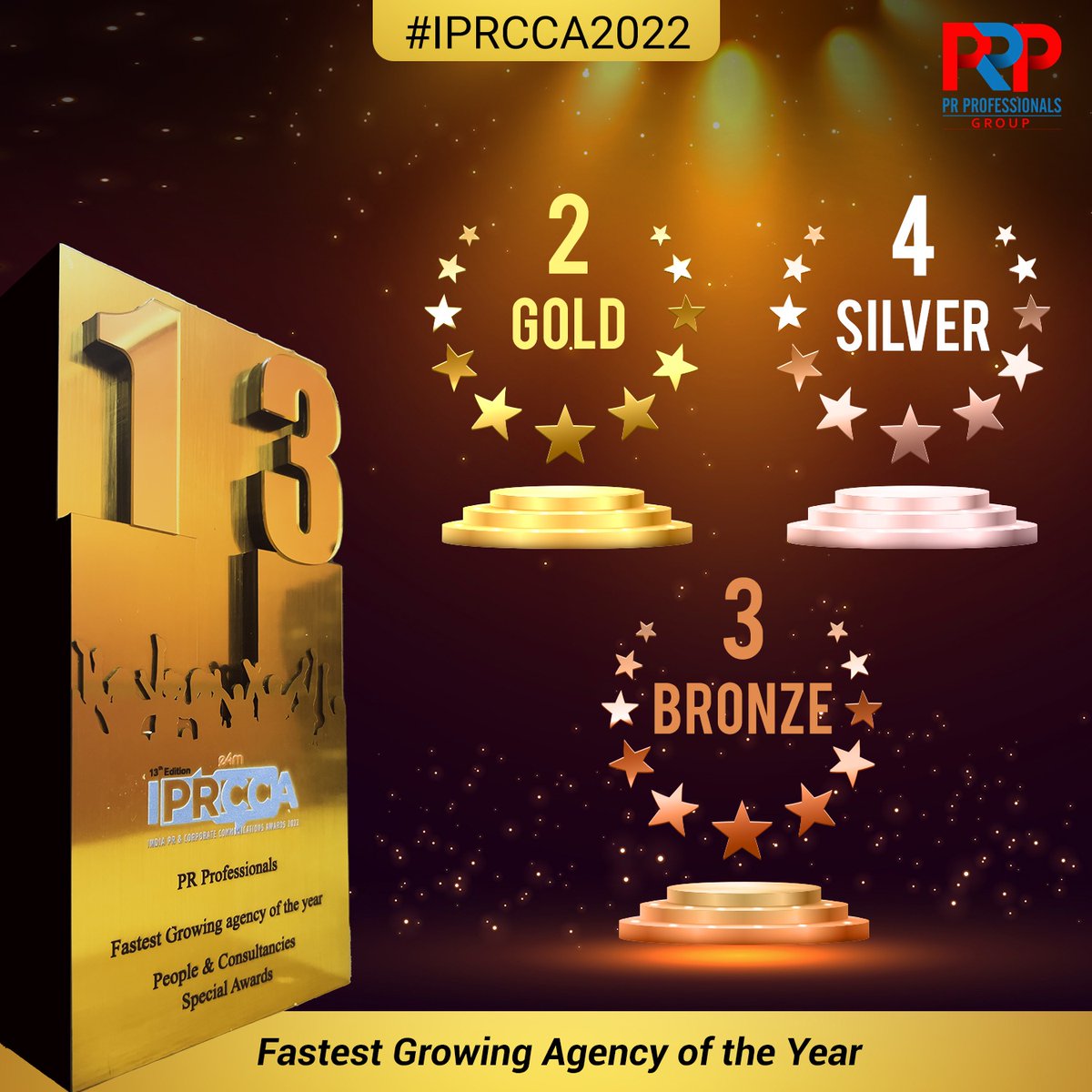 prprofessional7's tweet photo. Get ready to break out the confetti because #PRProfessionals has some exciting news to share!

We are over the moon to announce that we have received 10 awards at the prestigious #IPRCCA Awards 2022.  (1/3) https://t.co/jDDeW1QlXW