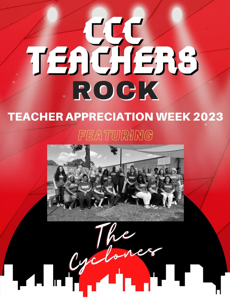 cpkcareercenter's tweet photo. 🎸CCC TEACHERS ROCK🎸! Happy Teachers Appreciation Week to The Cyclones!💚🌪💙 #3Cs #ProudtobeCCC #RockstarEducators https://t.co/WOQoZoxIzq