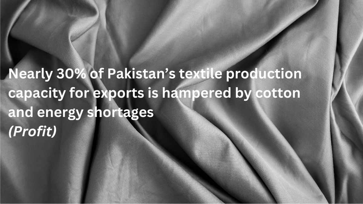 Pakistani #textilesector exporters are challenged with physical #climaterisks that impact the #valuechain due to fluctuating availability of #rawmaterials, #supplychain disruptions, and shifting #consumerpreferences due to erratic weather patterns.

#supplychainmanagement #risks