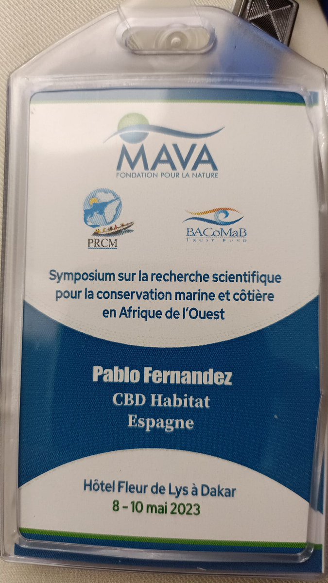 FCBD_Habitat's tweet photo. Nuestro programa de conservación de #focamonje del Mediterráneo está representando en el simposio #MAVA en #Dakar por su director, Pablo Fernández de Larrinoa. #cbdhábitat #conservación #futuro #especiesamenazadas #África https://t.co/1UAfwN6Y2n