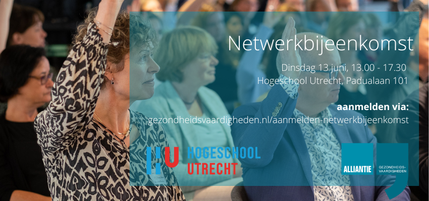 AlliantieGV's tweet photo. Samen met partner @HU_Utrecht organiseren we op dinsdag 13 juni een netwerkbijeenkomst.
Je vindt het programma via:
https://t.co/quGnLfdOYy
#gezondheidsvaardigheden
(1/3) https://t.co/wnO3IRPHn1