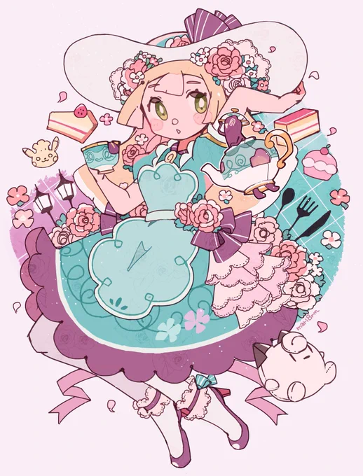 ポケマスの絵ですわ〜!