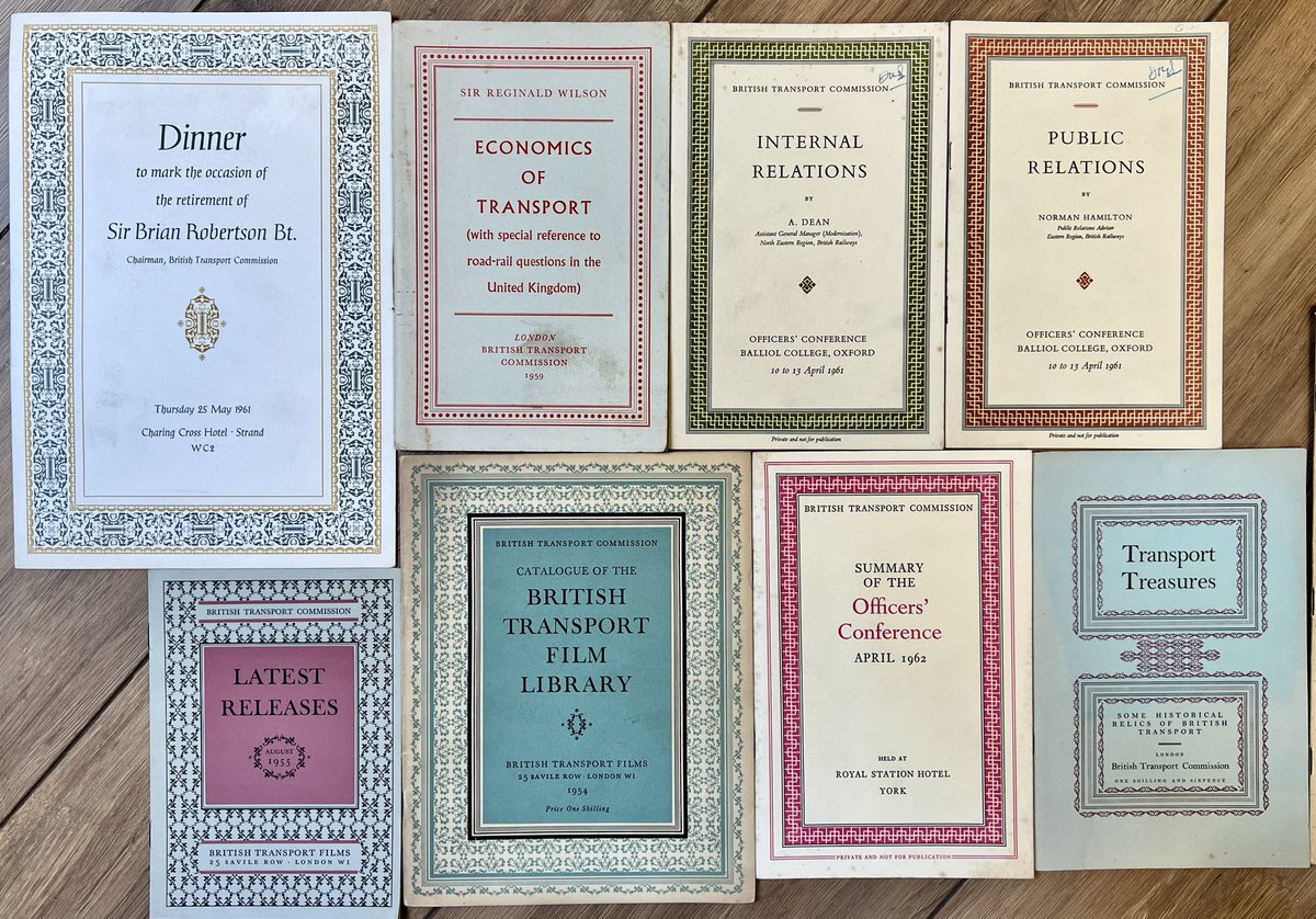 BTF_Films's tweet photo. @Mikeashworth12 
A small selection of Curwen ornaments that enhanced many a British Transport Commission booklet https://t.co/4bcRWohb9b