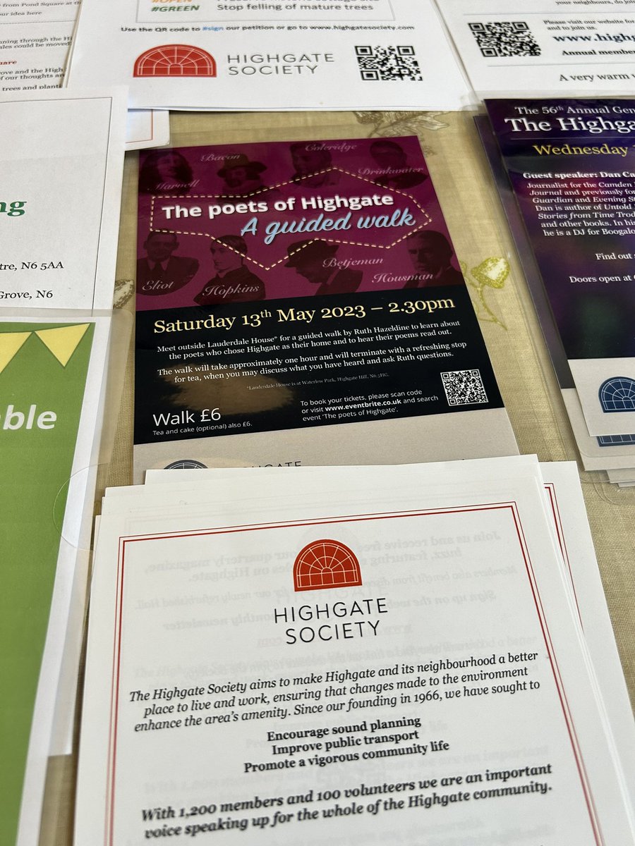 pondsqchapel's tweet photo. Lovely atmosphere this morning & lots of information on opportunities for #volunteering @ #highgatesociety as #cornation festivities continue with #bighelpout https://t.co/9stLX8gmWZ