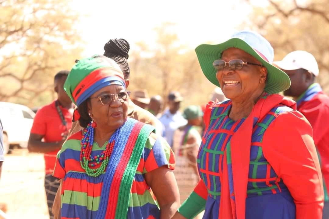 shikalepojs's tweet photo. The  Vice president and Swapo Party sole candidate @VPSWAPO and Secretary General @NShaningwa welcomed 75 members last weekend at otjomatemba,kunene region. The Future is Female. #SwapoParty #N⁴ #VictoryIsCertain #firstfemalePresident 🫡🫡🫡 https://t.co/9AmI41XyXR