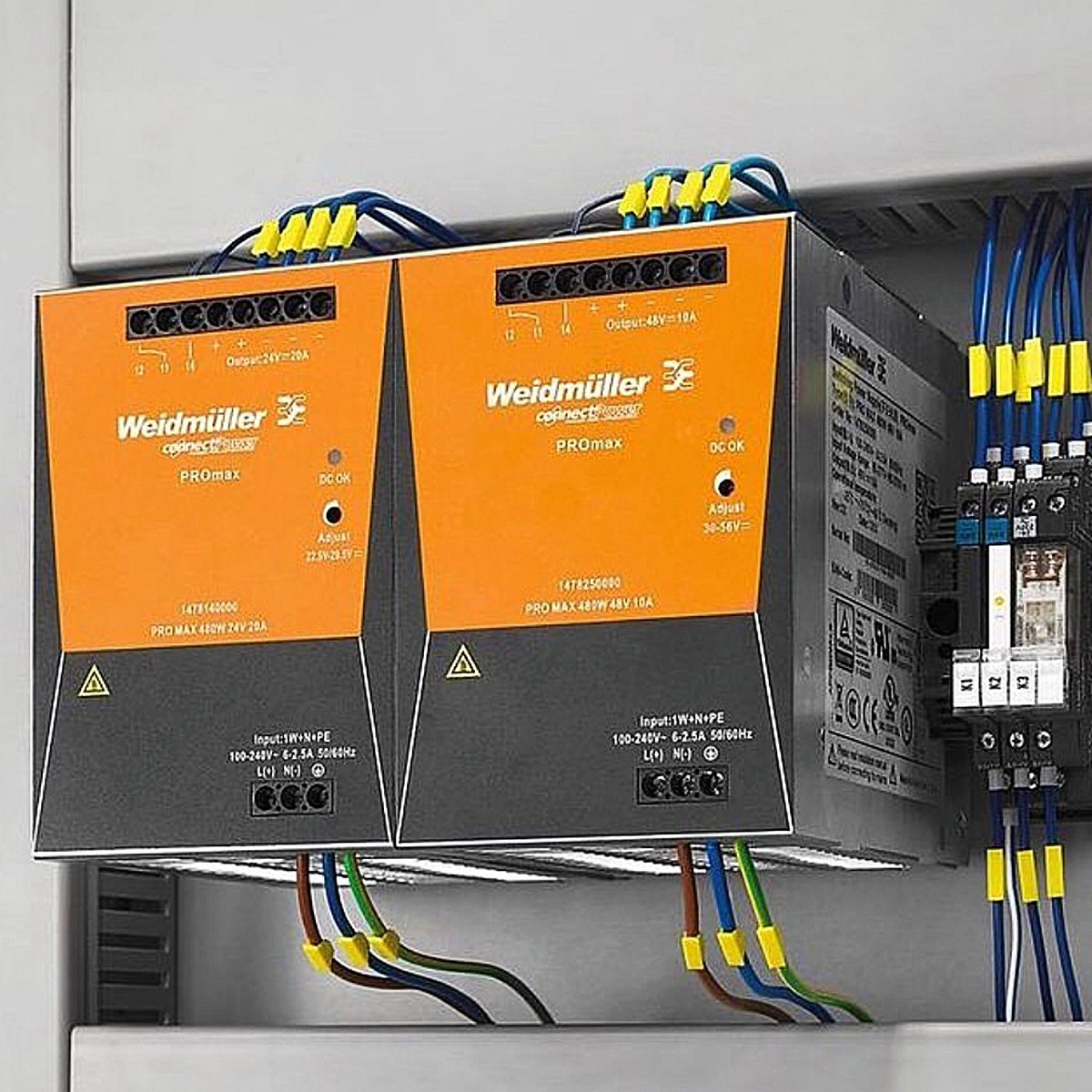 Weidmuller - Power Supply

Version: Power supply, switch-mode power supply unit, 24 V
Order No.1478130000
Type: PRO MAX 240W 24V 10A

 #Emiratespanelcompany #voltage  #mechanicalengineering #interiordesign #electricianslife #electricallife #hvaclife #ABB #Weidmuller #EPC