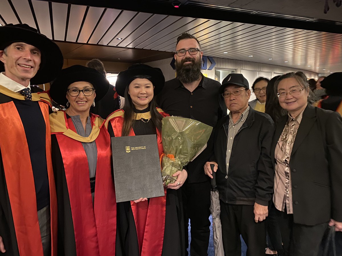 Afaf Girgis AM (she/her) (@afaf_girgis) on Twitter photo Very proud supervisor moment for <a href="/cancer_K2A/">A/Prof Ben Smith @bensmithphd.bsky.social</a> & me, celebrating Dr <a href="/Verena_SW/">Verena Wu PhD</a>’s PhD graduation with her family! Congratulations Verena!!! 👏🏼🎉🍾 <a href="/UNSWMedicine/">UNSW Medicine & Health</a> <a href="/swsydUNSW/">UNSW South West Sydney Clinical Campuses</a> <a href="/InghamInstitute/">Ingham Institute for Applied Medical Research</a> Very proud supervisor moment for <a href="/cancer_K2A/">A/Prof Ben Smith @bensmithphd.bsky.social</a> & me, celebrating Dr <a href="/Verena_SW/">Verena Wu PhD</a>’s PhD graduation with her family! Congratulations Verena!!! 👏🏼🎉🍾 <a href="/UNSWMedicine/">UNSW Medicine & Health</a> <a href="/swsydUNSW/">UNSW South West Sydney Clinical Campuses</a> <a href="/InghamInstitute/">Ingham Institute for Applied Medical Research</a>