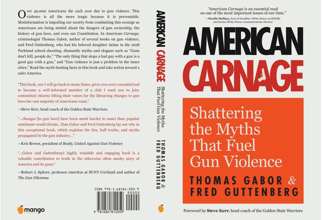 fred_guttenberg's tweet photo. Today, @tom_gabor and I begin our full week in Washington DC.  By the end of this week, every member of Congress will have a copy of American Carnage.  

Stop listening to the liars, the truth is here.
#AmericanCarnage https://t.co/iajbcffXfZ