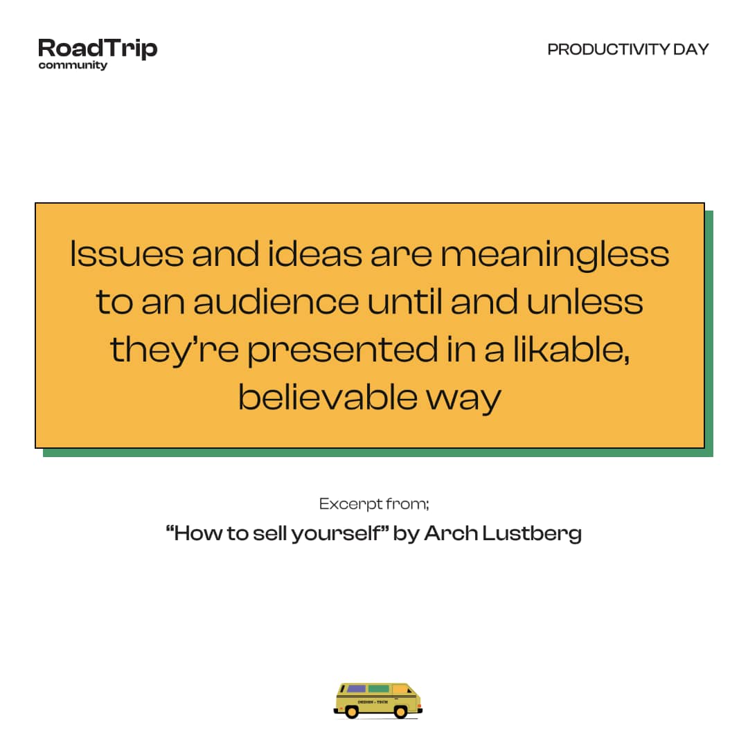 roadtripcomm's tweet image. With practical tips, real-life examples, and proven strategies, the book &quot;How to Sell Yourself&quot; by Arch Lustberg will transform how you approach every interaction - from job interviews to networking events to client meetings.

#techbooks
#publicspeaking
#tech 
#techcommunity