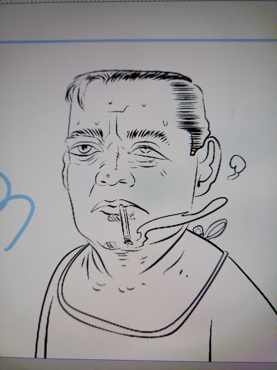 Opipop's tweet photo. I'm finishing a #new #sketch for a page in the upcoming #Projectmkultra complete edition today, featuring surprising victims of this illegal human #experimentation project. #Actor Peter Lorre here. Get the complete edition from @clover_press September 2023! #ComicArt https://t.co/h4scSA9fVc