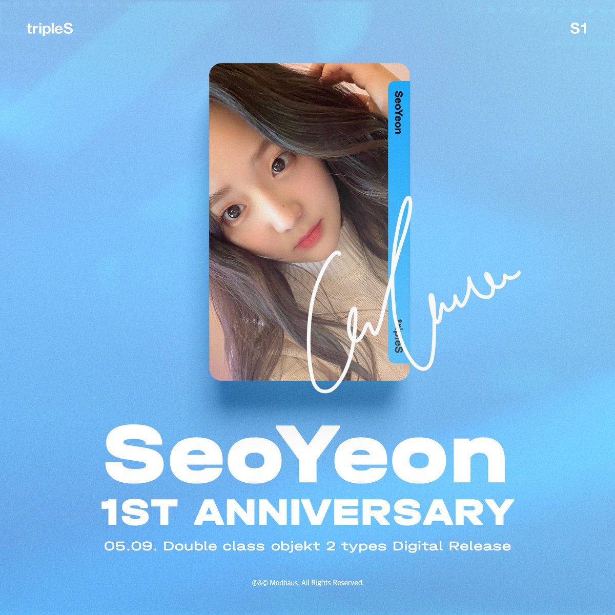 Modhaus has prepared a special event for S1 SeoYeon's 1 year