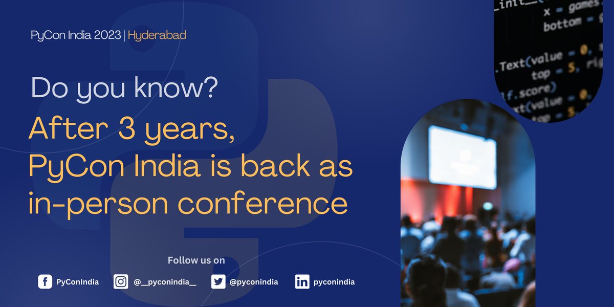 PyCon India tweet media