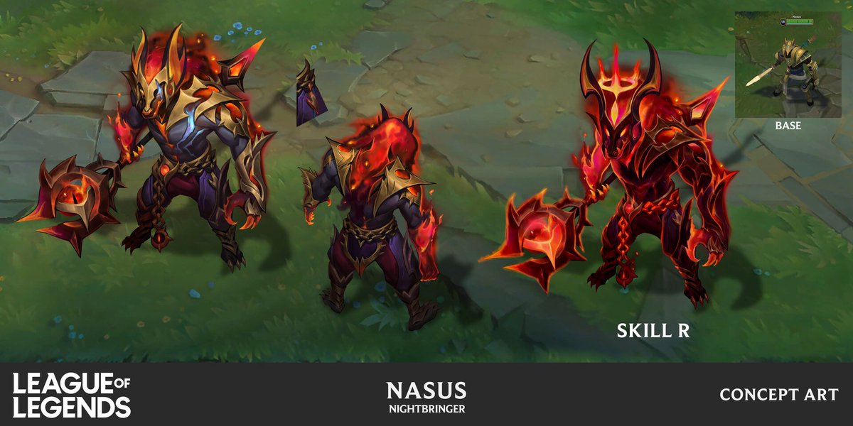 Spideraxe on Twitter "Nightbringer Nasus Concept Art by Epple Rice