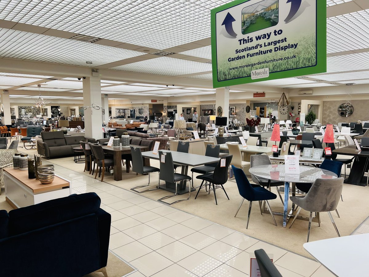 We are open today from 10am to 5pm! Pop down to our showroom in Hillington, Glasgow! We have a great range home & garden furniture with some great deals on right now!  #moralehomefurnishings #interior #diningtable #design #interiordesign #diningroom #marblediningtable #sofa