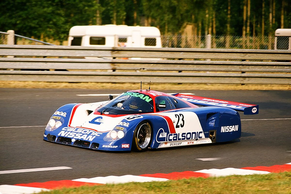kariki81's tweet photo. 【プロトタイプカー 日産編 ⑩】  
NISSAN R89C
 日産初のカーボンモノコック採用

 シャーシをマーチからT810以来
となるローラカーズ製に回帰し
エンジンを3.5L V8ツインターボの
'VRH35'にスイッチする

WSPC,JSPC,ル・マン等に参戦し
最高位は89年の独ADAC
スーパーカップ第4戦での
優勝 https://t.co/GCrQ805OeV
