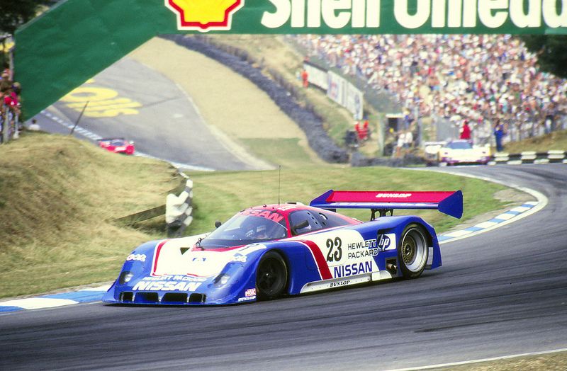 kariki81's tweet photo. 【プロトタイプカー 日産編 ⑩】  
NISSAN R89C
 日産初のカーボンモノコック採用

 シャーシをマーチからT810以来
となるローラカーズ製に回帰し
エンジンを3.5L V8ツインターボの
'VRH35'にスイッチする

WSPC,JSPC,ル・マン等に参戦し
最高位は89年の独ADAC
スーパーカップ第4戦での
優勝 https://t.co/GCrQ805OeV