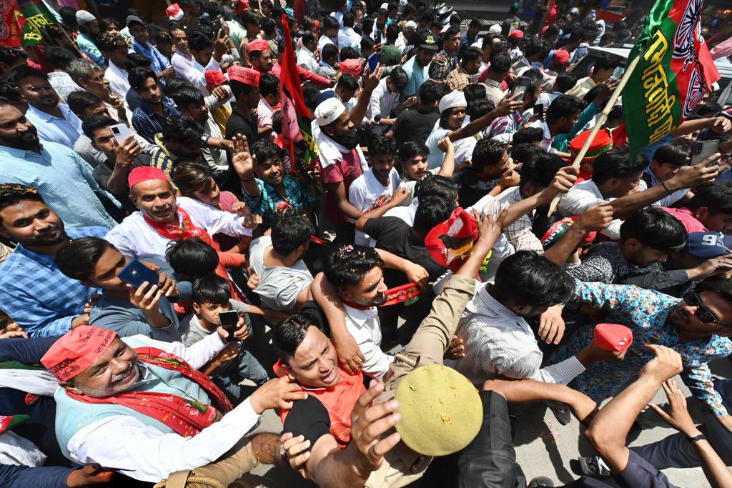 yadavakhilesh's tweet image. @ अलीगढ़।