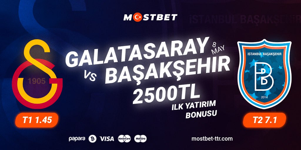 🇹🇷 Galatasaray  🆚  Istanbul Basaksehir 🇹🇷

👟 08.05.2023 20:00

🚀T1 | 1.45

📲 Giriş: bit.ly/Mostbet02

🏆 Mostbet ile kazanın!