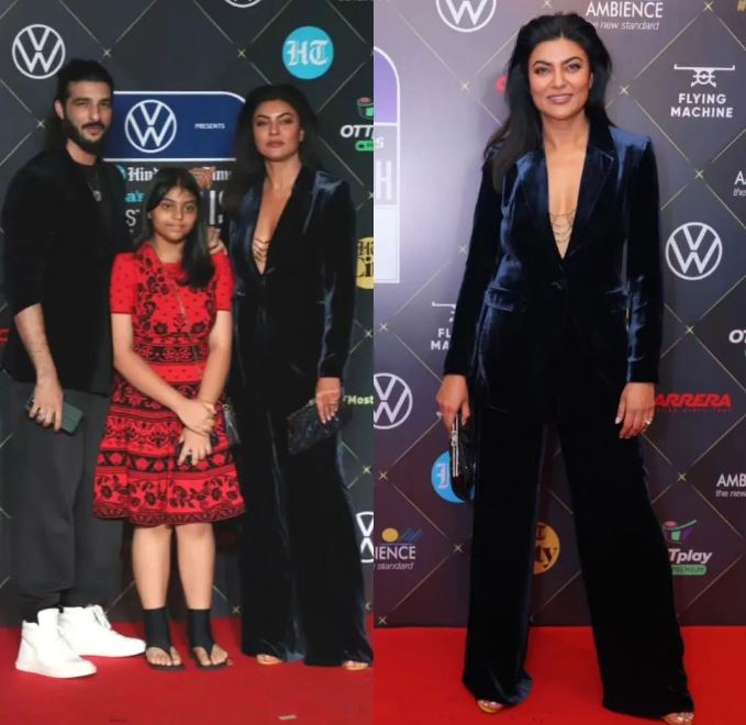 BtownKi's tweet image. @sushmitasen47 attended HT Most Stylish Awards 2023 last night, along with daughter Alisah and close friend, @rohmanshawl. How stunning she&apos;s looking! 🥰

#htms2023 #htmoststylish #htmoststylishawards #sushmitasenfanclub #sushmitasen #sushmita #rohmanshawl #rohman #bollywoodupate