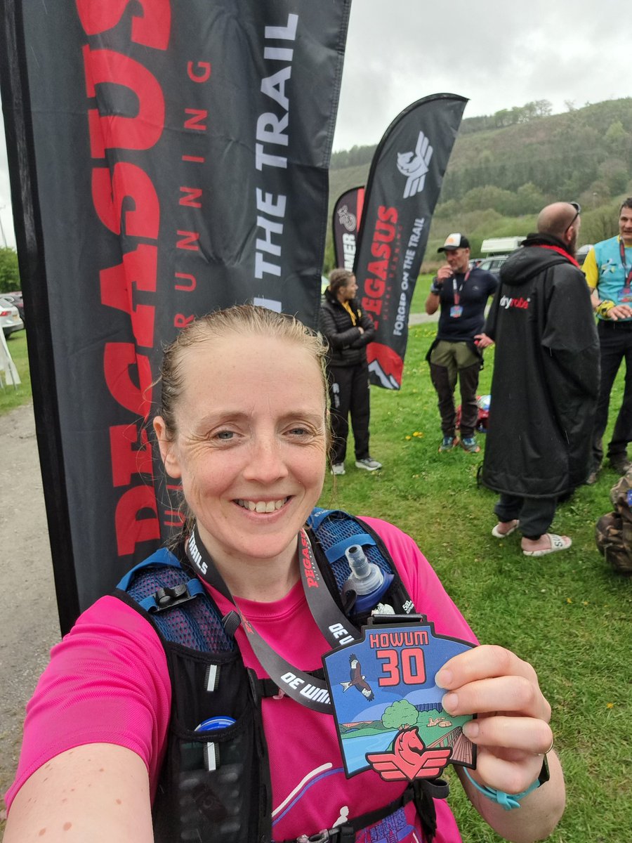 goldilockslou's tweet image. I can't believe I did it. My first ultra!! 30 miles in glorious Mid Wales. An amazing experience organised by @PegasusUltraRun #MedalMonday #runr @RunComPod @UKRunChat