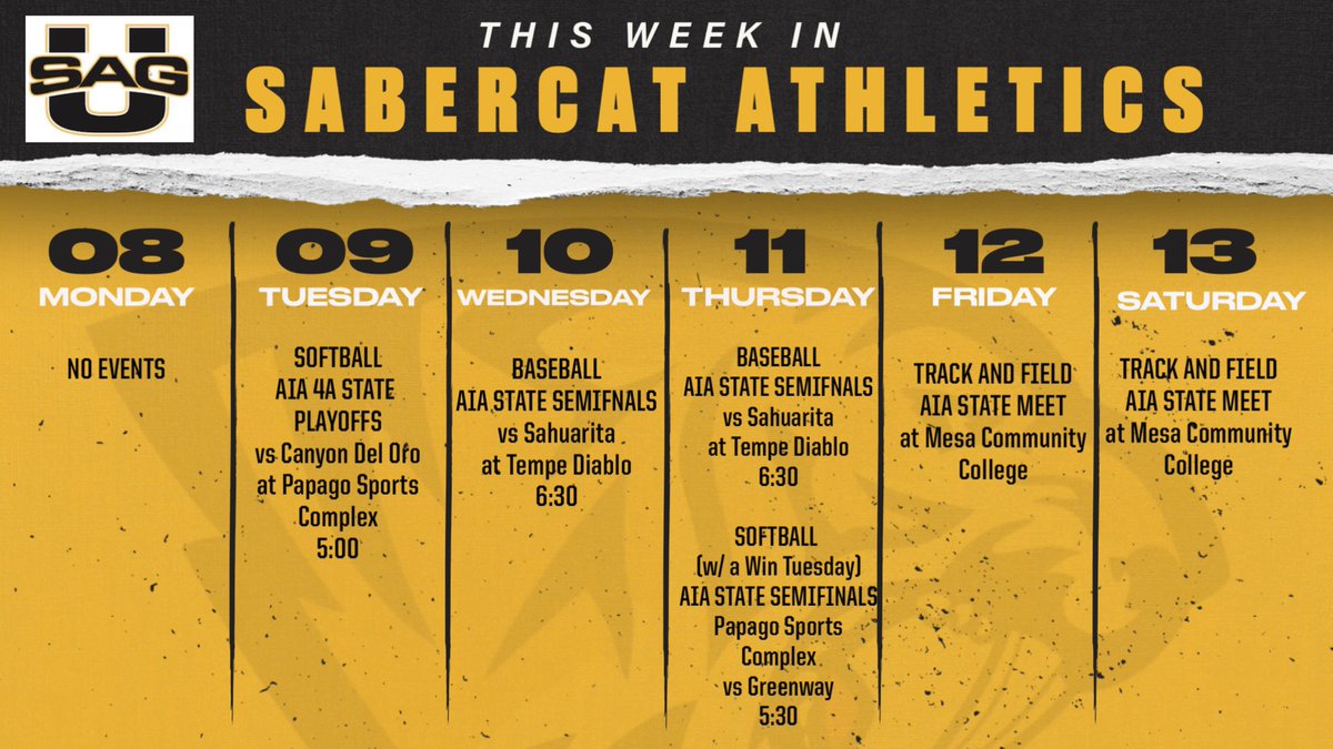 Saguaro_HS's tweet image. Good luck to our @SaguaroSUSD #Sabercats competing this week! #SagU #Family #AIAStatePlayoffs