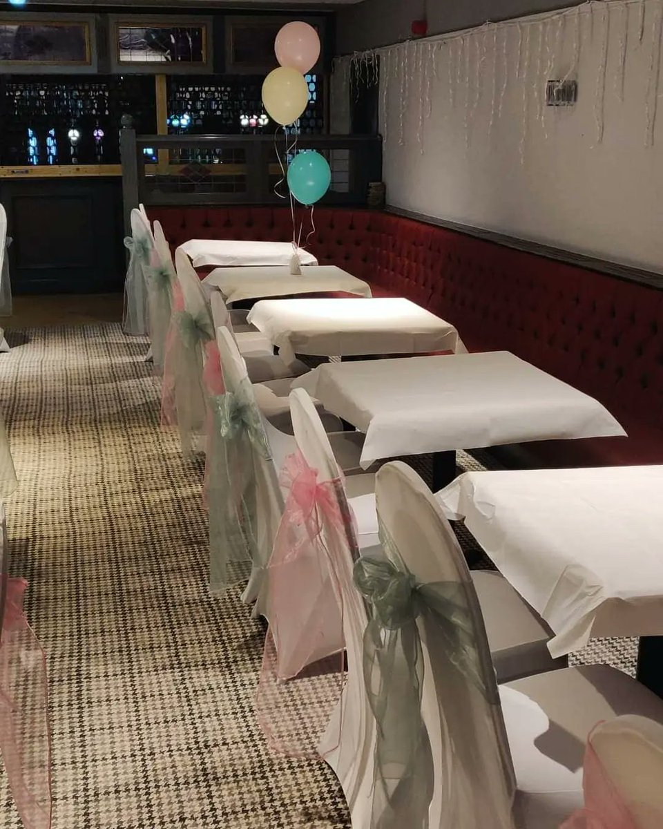 TheRuncornWarmy's tweet photo. The room decorated beautifully for a christening we had yesterday! 🤍🩷

All decorations/balloons by C.K Events 🤍

📸 by C.K Events

(All balloons/decorations are not included with room hire)

#runcornvenuehire #runcornfunctionroomhire #christening #ckevents #partydecorations https://t.co/TRnjtSplNU