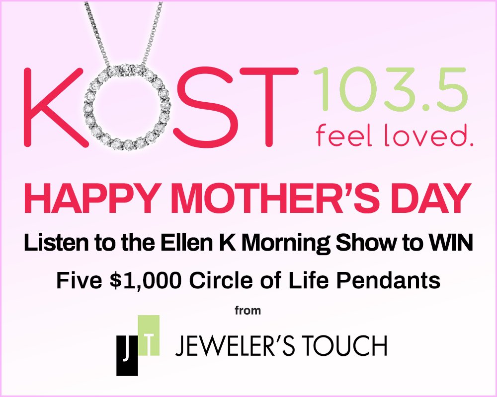 Everyday this week!!! Win a Circle of Life Diamond necklace with us at 910a💎 thank you ⁦⁦@Jewelerstouch⁩ ⁦@kost1035fm⁩ #ellenkmorningshow #mothersday #diamonds #love ⁦@iHeartRadio⁩