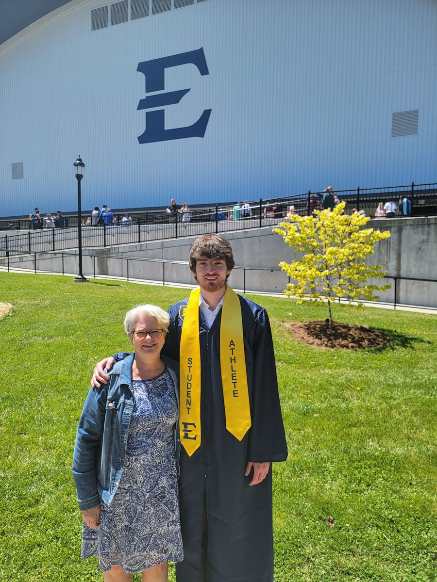 MrWeber33's tweet photo. We made what was probably our last trip to Johnson City this past weekend to attend Charlie’s graduation. We are so proud of him and all that he has accomplished as an athlete and student. Way to go Charlie ! Next up, Hawaii Pacific and grad school. #etsu #HPU #bishopoconnell https://t.co/07UOkmPRRh